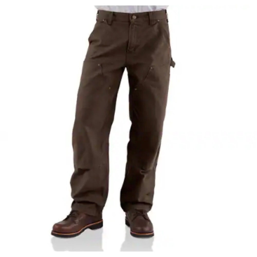 Carhartt Double Front Utility Work Pants Mens 42x30 Brown NWT Loose Fit BN0136-M